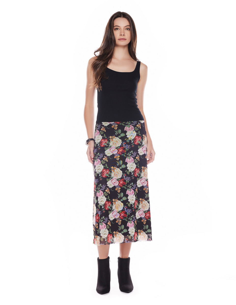 Viereck Mesh Floral Skirt
