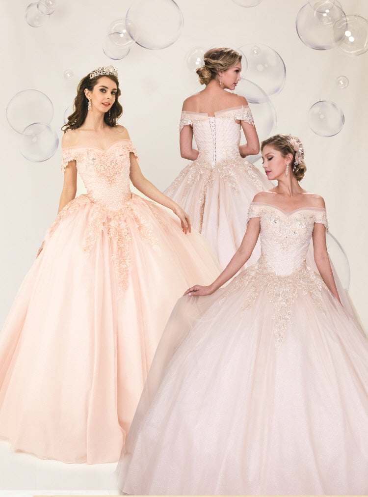 (LIVE 11) Crystal Beading and Sequin Glitter Tulle Quinceanera Dress plain mature bodycon party blue dress quince square neck plain