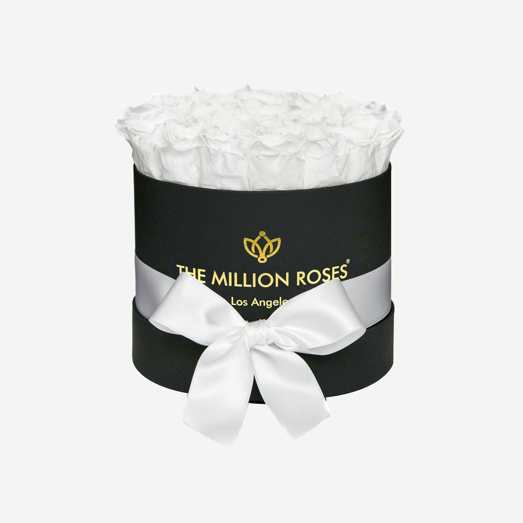Classic Black Box | White Roses