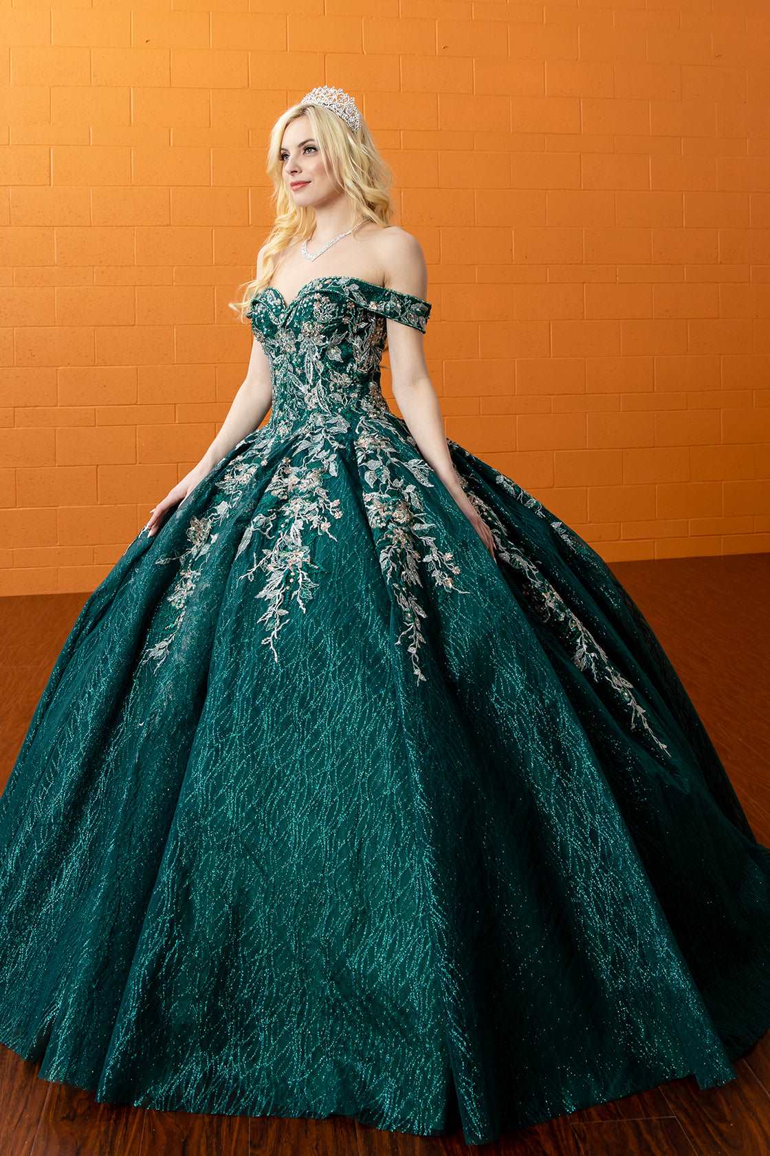 (LIVE 5) Beautiful Quinceanera Dress with Tulle and Embroidery - Elegant Off-Shoulder Design for Special Occasions