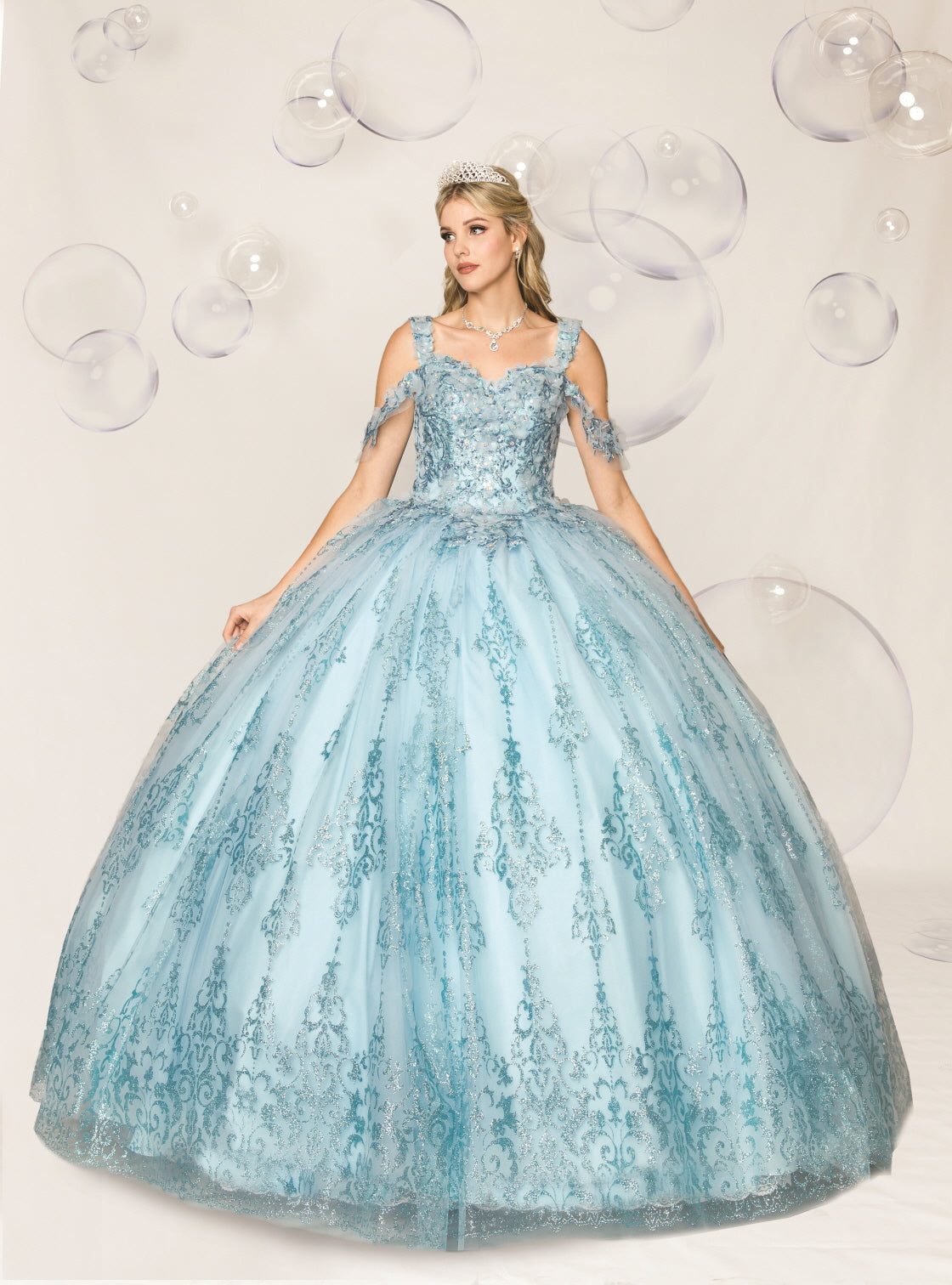 (LIVE 2) Elegant Quinceanera Dress with Tulle & Embroidery for Special Occasions - Beautiful & Versatile Design