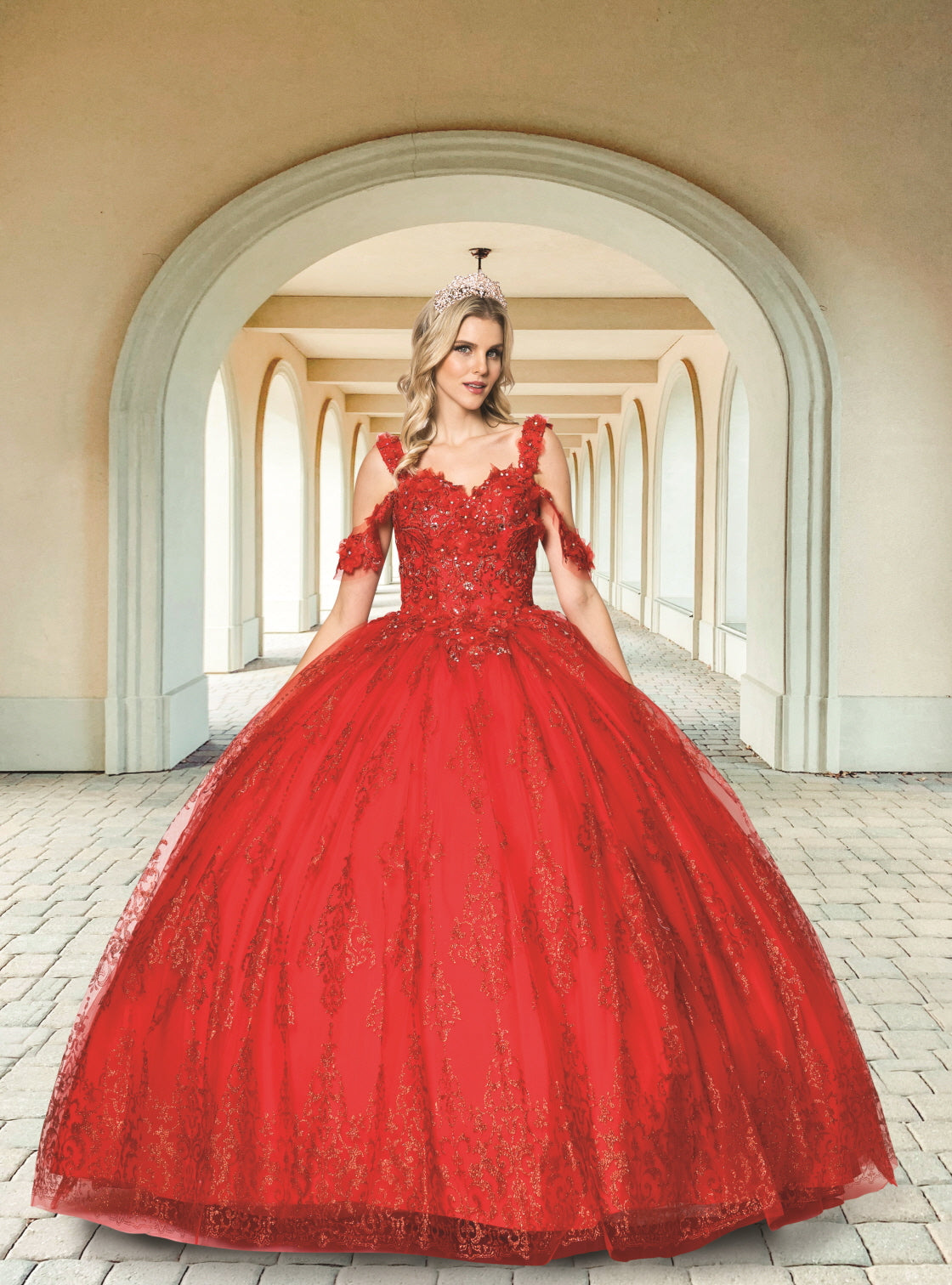 (LIVE 2) Elegant Quinceanera Dress with Tulle & Embroidery for Special Occasions - Beautiful & Versatile Design