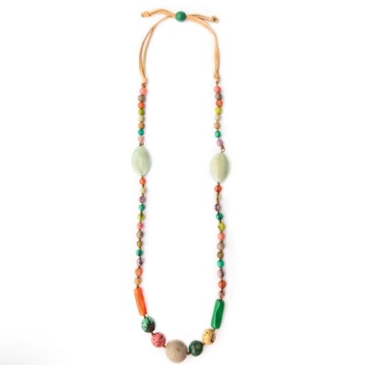 Caribbean Emerald Tropical Necklace