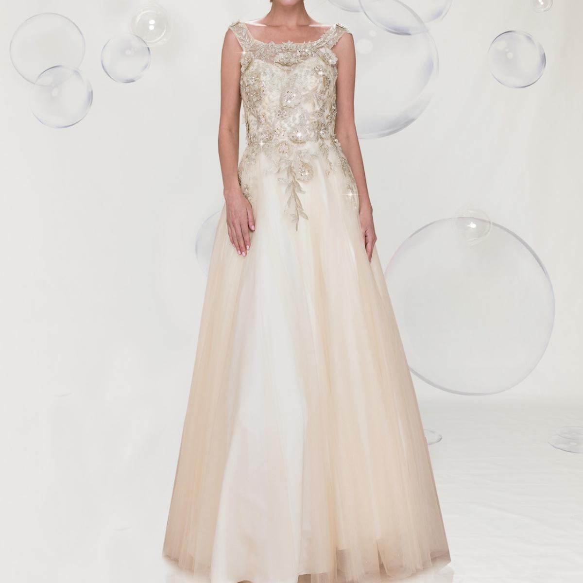 Gowns shine, lace details, light up occasions.