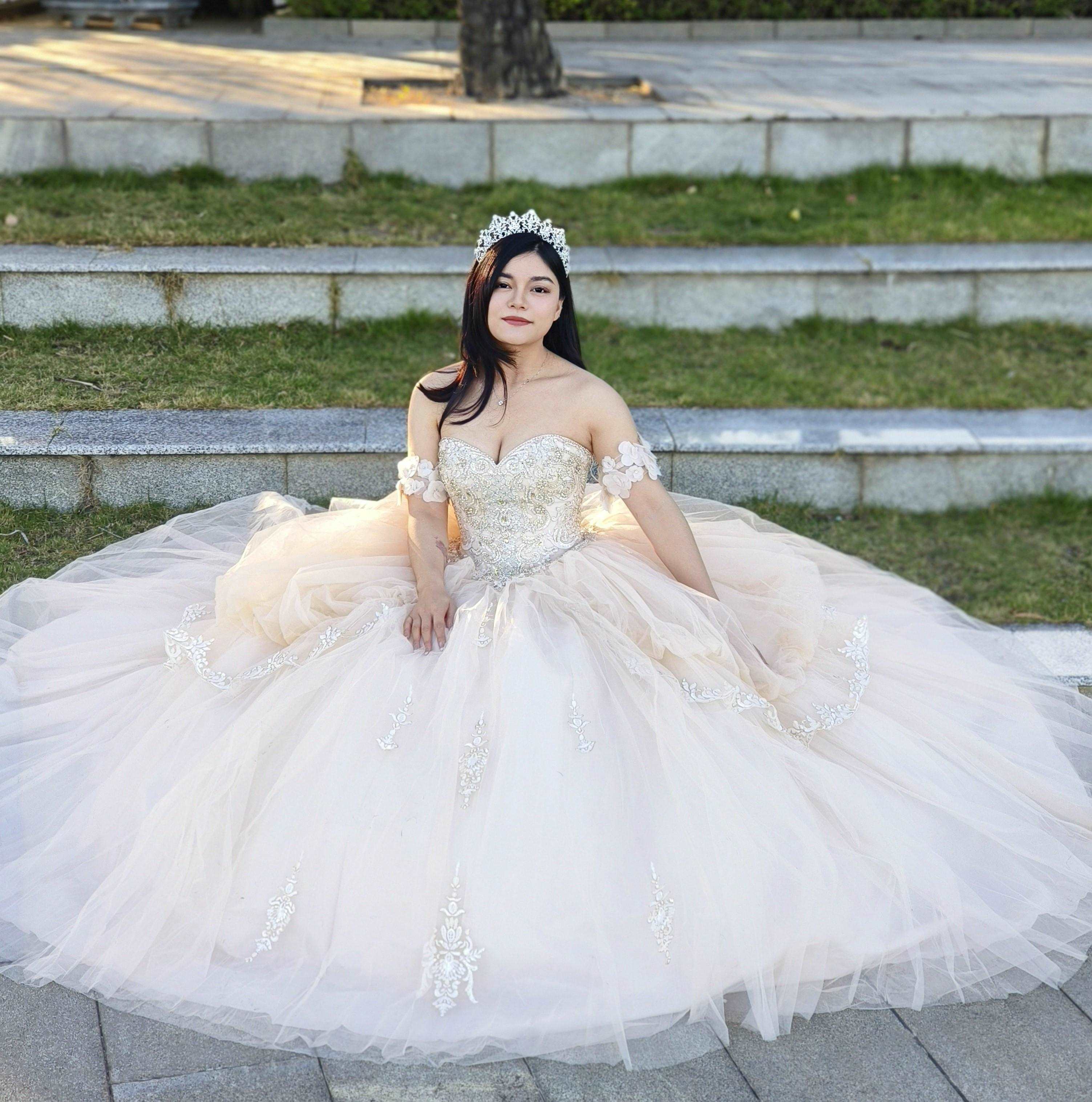 (LIVE 48) Adults in gowns, flowing skirts, confident display.