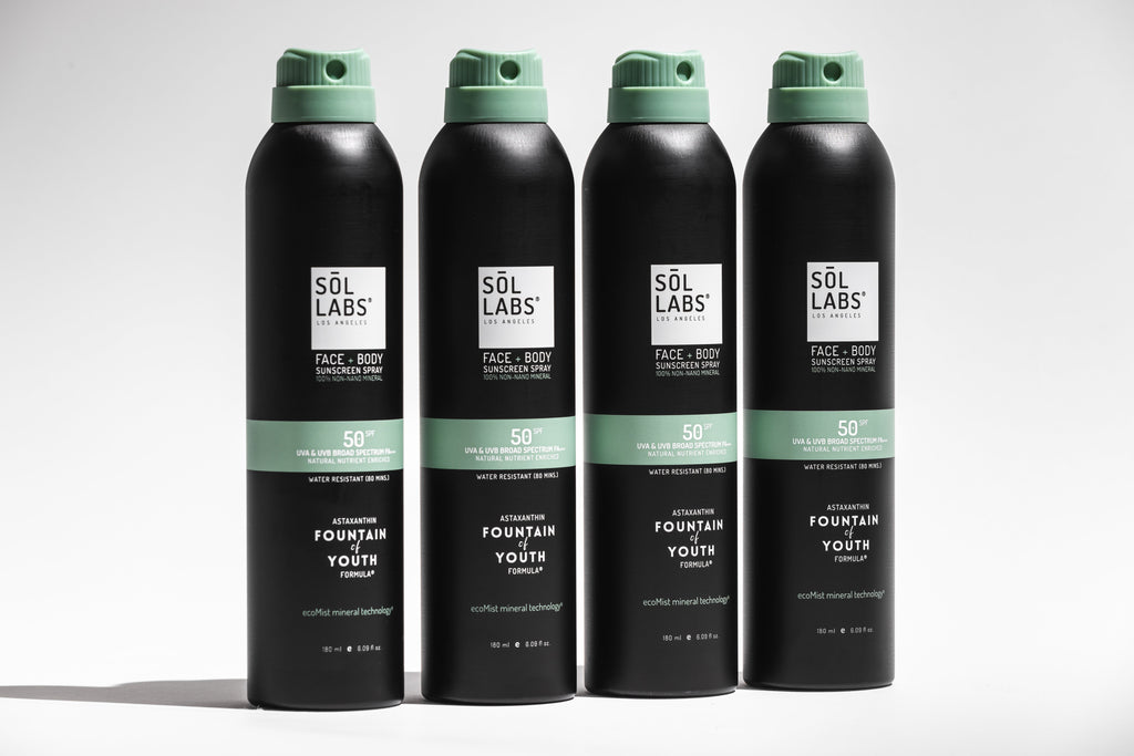 SOL LABS® Natural Mineral SPF 50 Sheer Mist - Broad Spectrum UVA/UVB Protection & Hydrating Formula