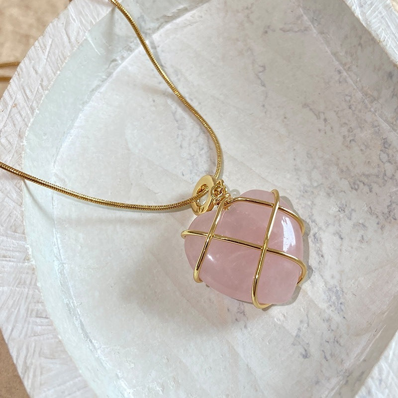 Fashion Moonstone Necklace - Cartoon Princess Love Girl Jewelry