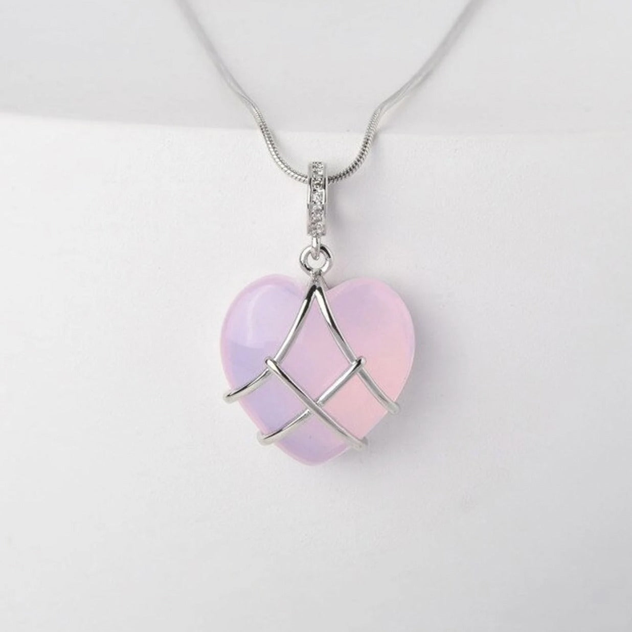 Fashion Moonstone Necklace - Cartoon Princess Love Girl Jewelry