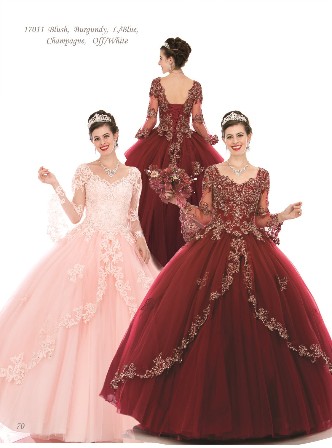 Beautiful Quinceanera Dress with Embroidery and Tulle in Pink Red and Blue Colors for Special Occasions