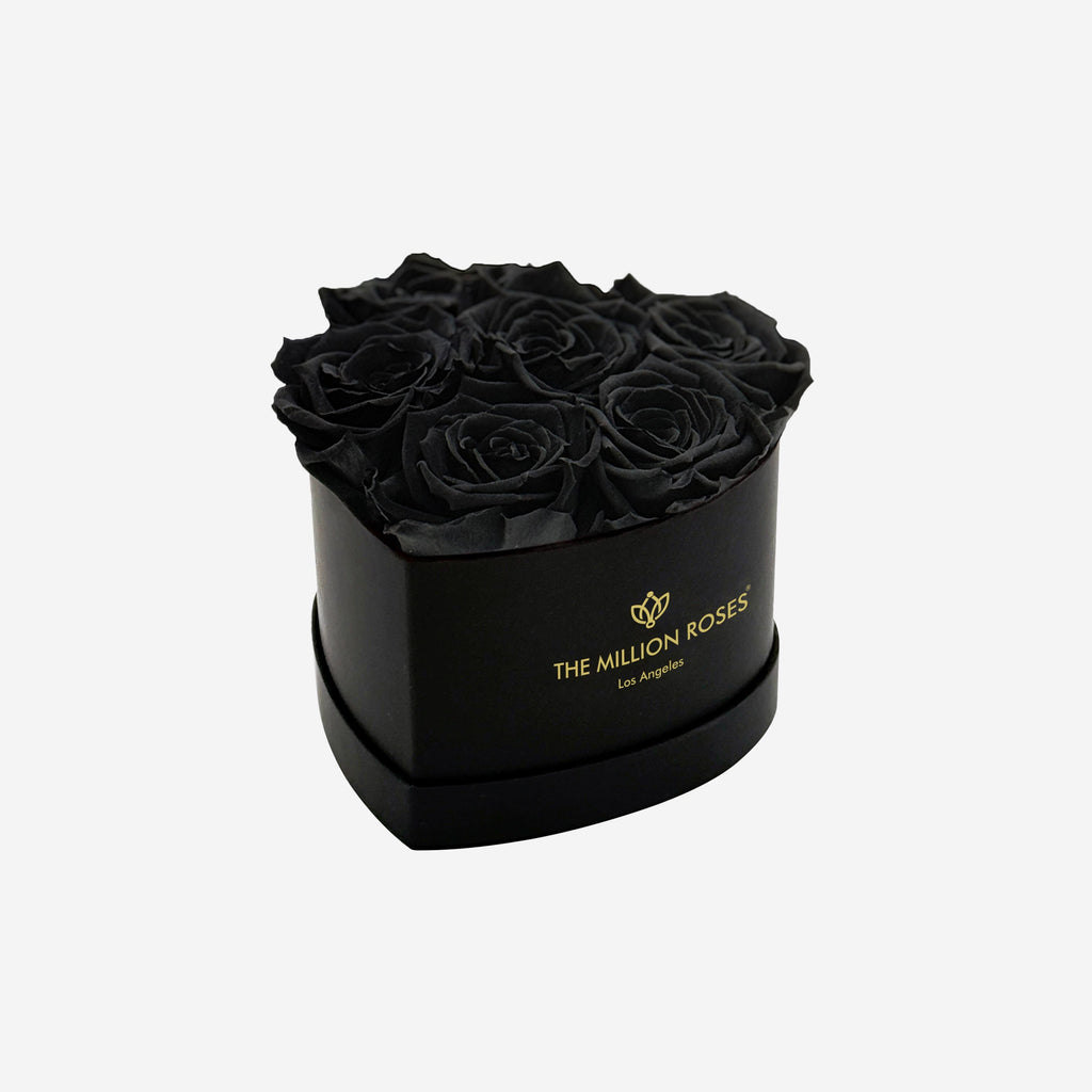 Baby Heart Black Box | Black Roses