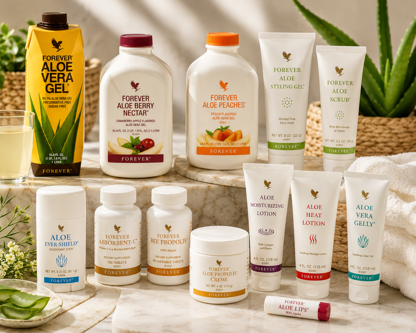 To shop this collection, click "Shop Aloe Products Now"
