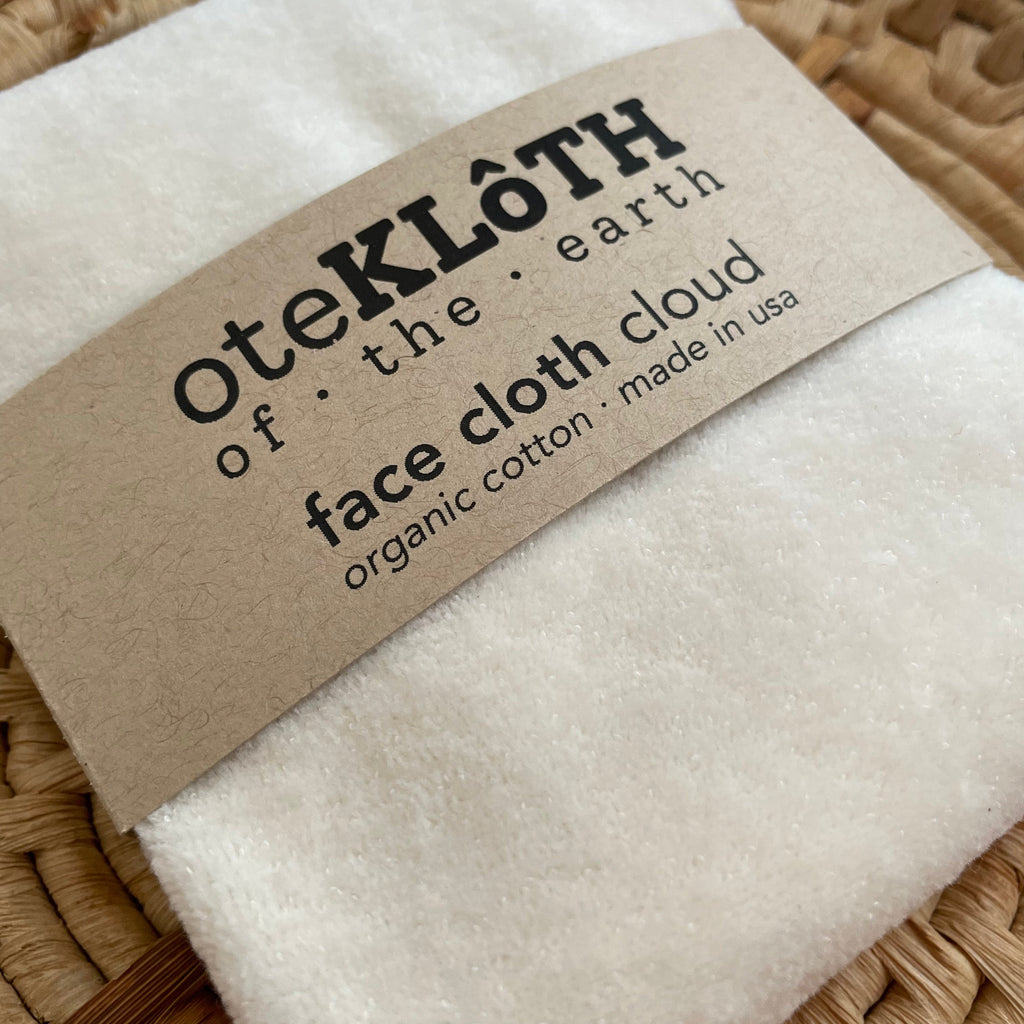 Organic Cotton Face Cloth | Cloud