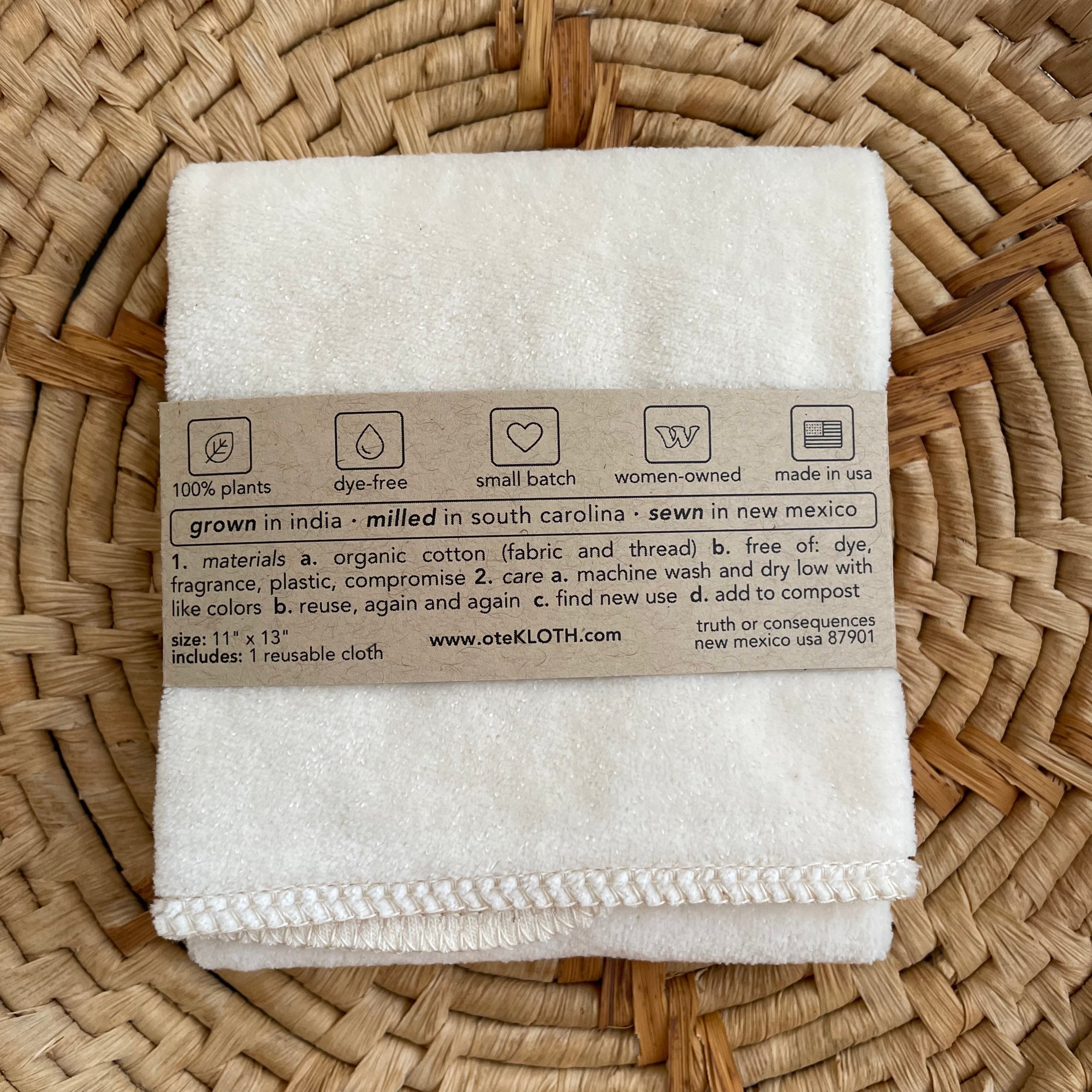 Organic Cotton Face Cloth | Cloud