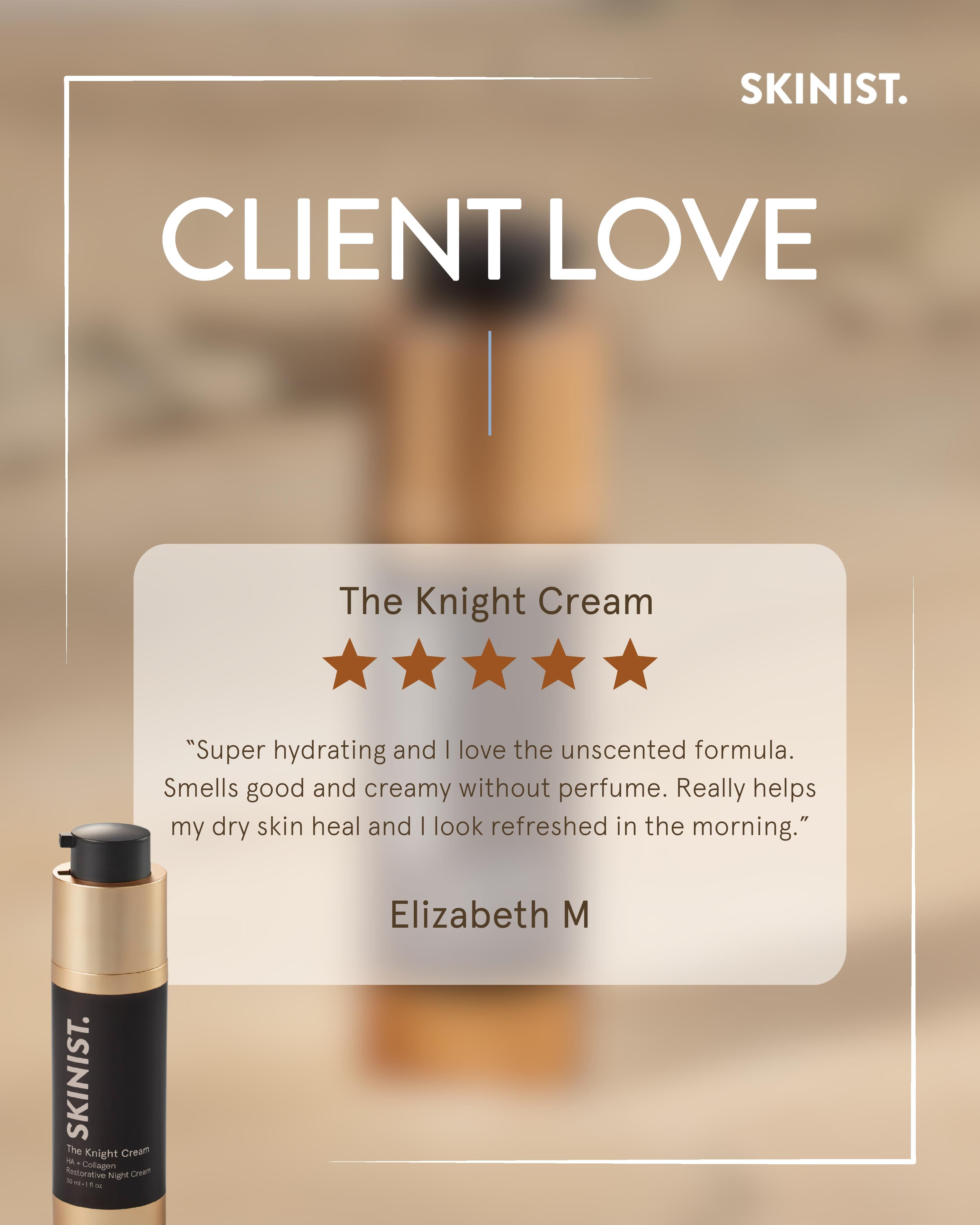 The Knight Cream: Ultra-Moisturizing Night Cream with Hyaluronic Acid and Peptides