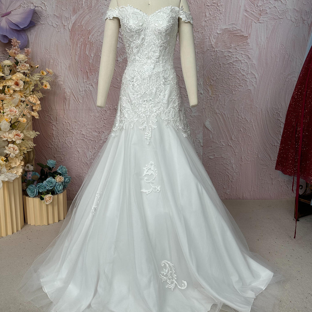 (LIVE 7) White Wedding Dress Formal Party Dress for Special Occasions - Comfortable Womenswear