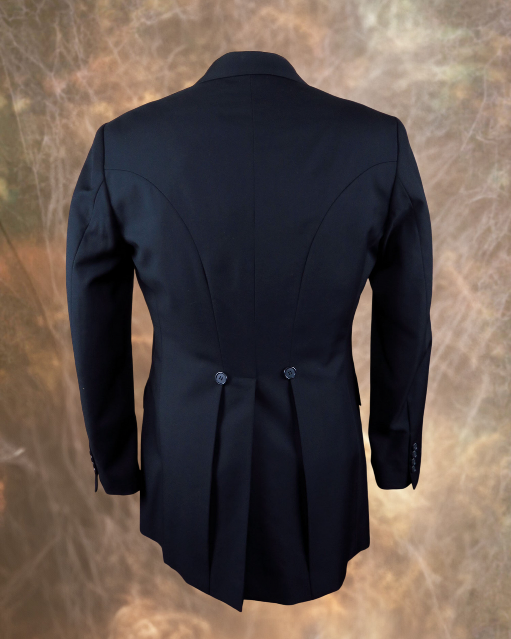 Men's Town Coat - Black Gabardine Wool - Western Cut Blazer