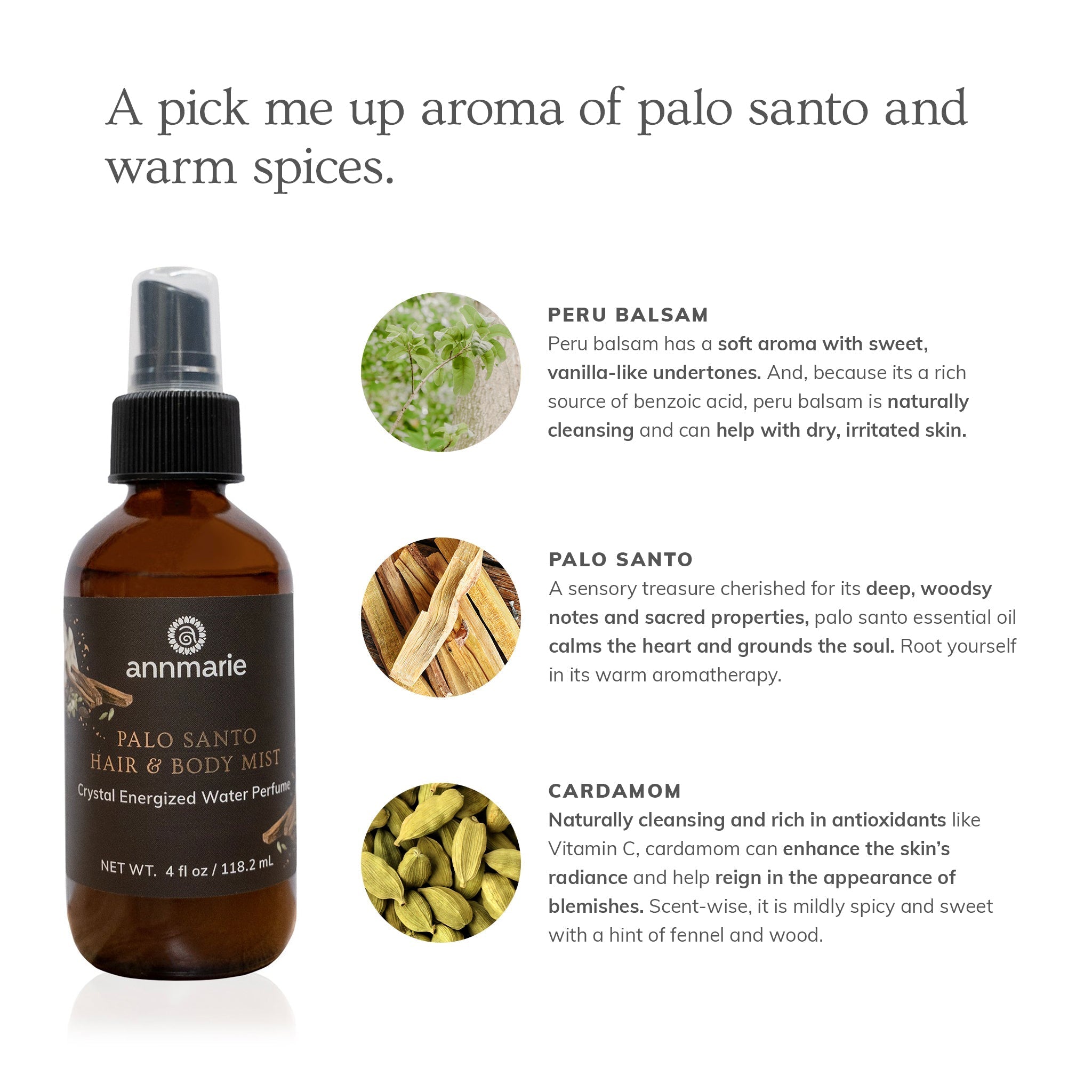 Palo Santo Hair & Body Mist (4oz)- Collective