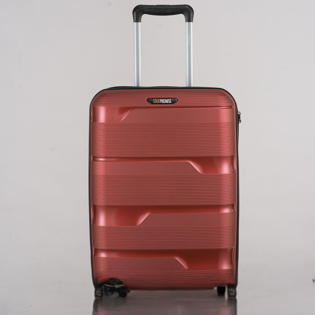 20-inch Red Carry-On Hardcase Roller Luggage
