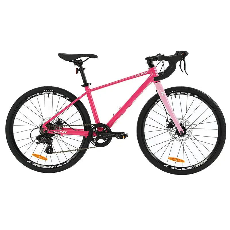 F, YUZE G240 7Speed Aluminum Disc Brake Bike Boy Girl Student Children Bicycle Teen Road bicicleta велосипед Handlebar 380mm