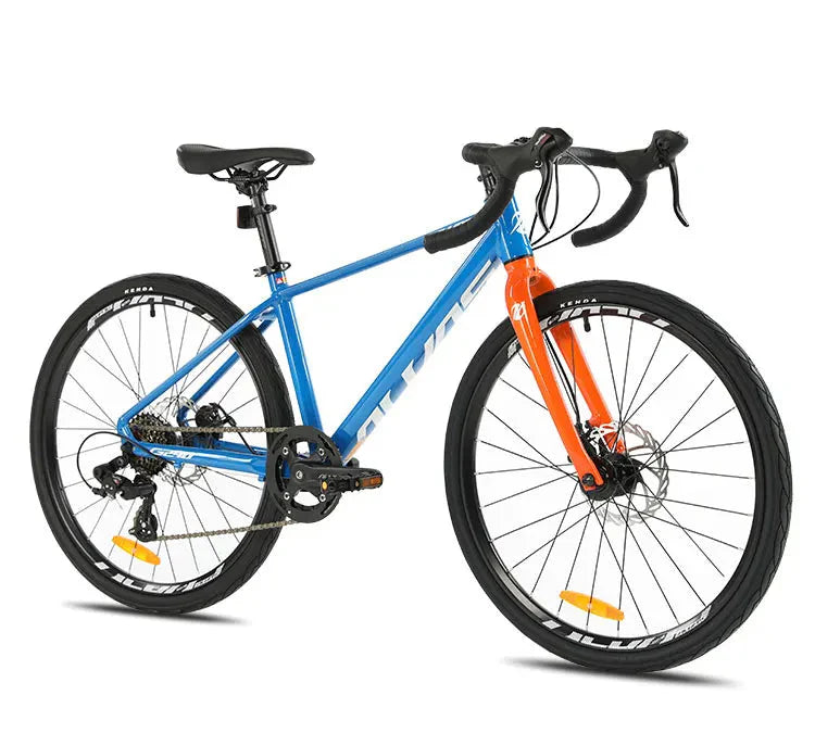 F, YUZE G240 7Speed Aluminum Disc Brake Bike Boy Girl Student Children Bicycle Teen Road bicicleta велосипед Handlebar 380mm