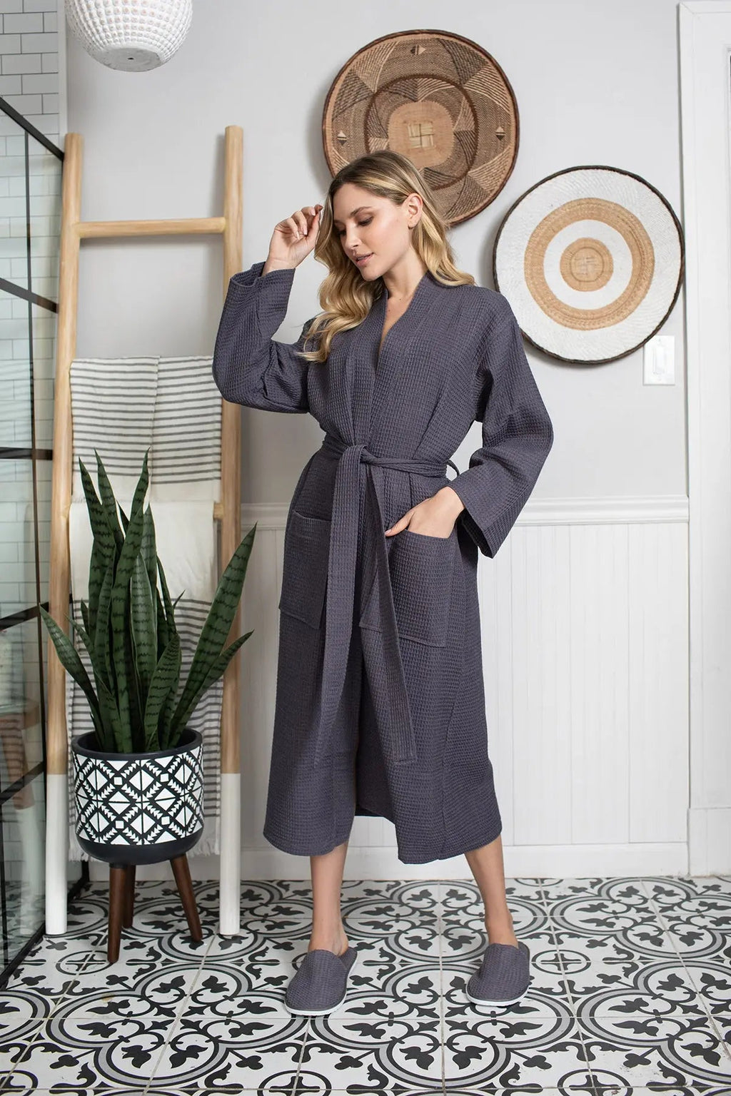 Waffle Robe Womens – Lightweight, Quick-Dry Spa Comfort