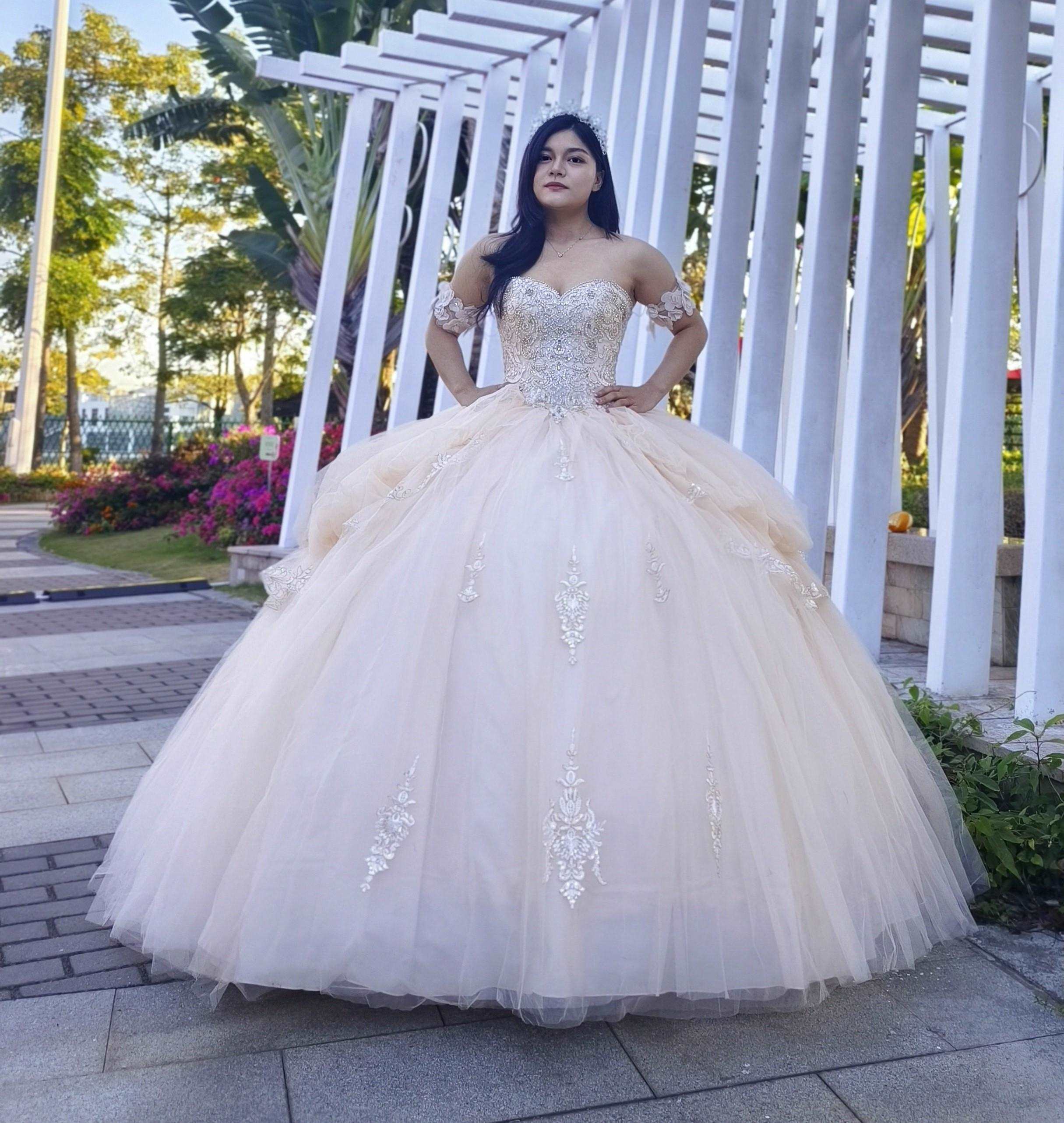 (LIVE 48) Adults in gowns, flowing skirts, confident display.