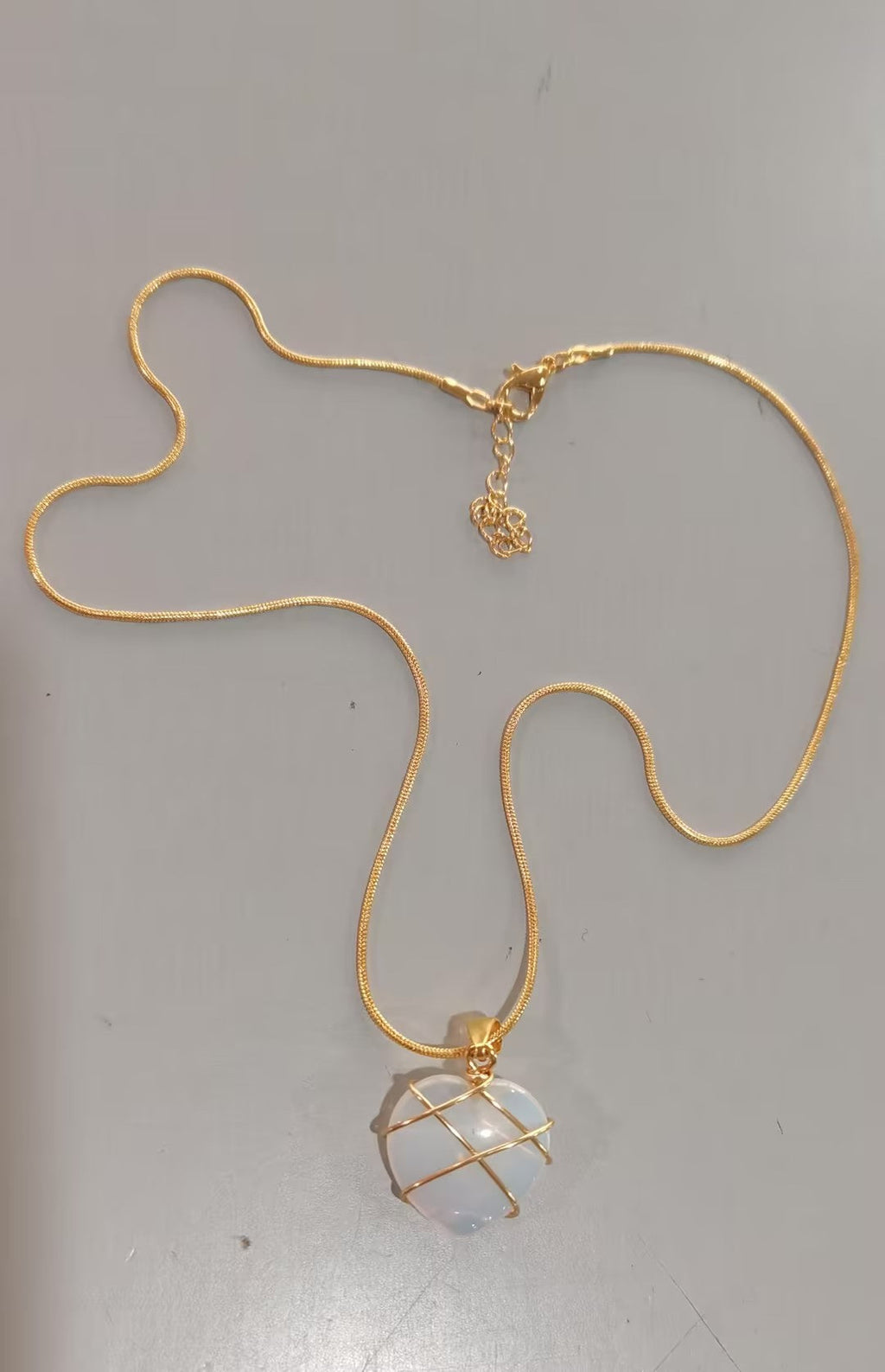 Fashion Moonstone Necklace - Cartoon Princess Love Girl Jewelry