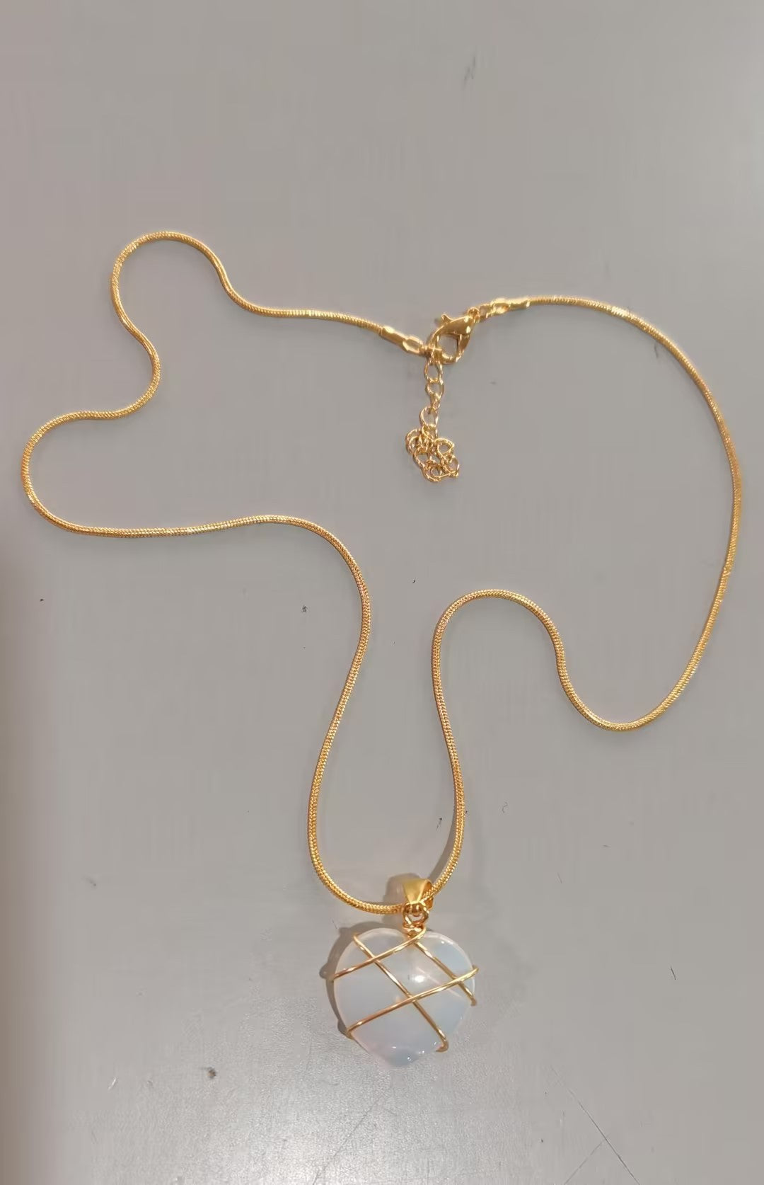 Fashion Moonstone Necklace - Cartoon Princess Love Girl Jewelry