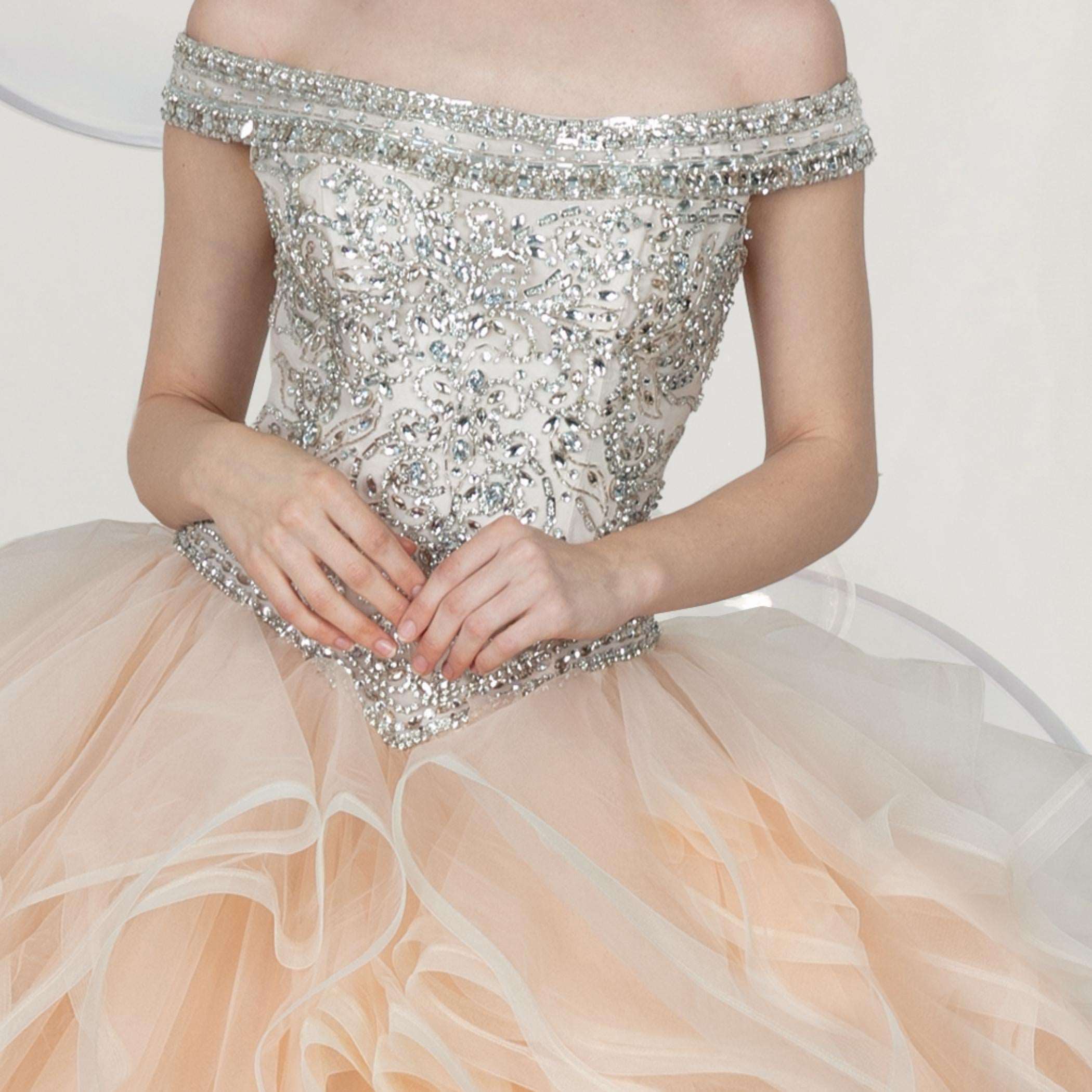 (LIVE 57) Gowns' elegance, simple hues, enhance life's charm.