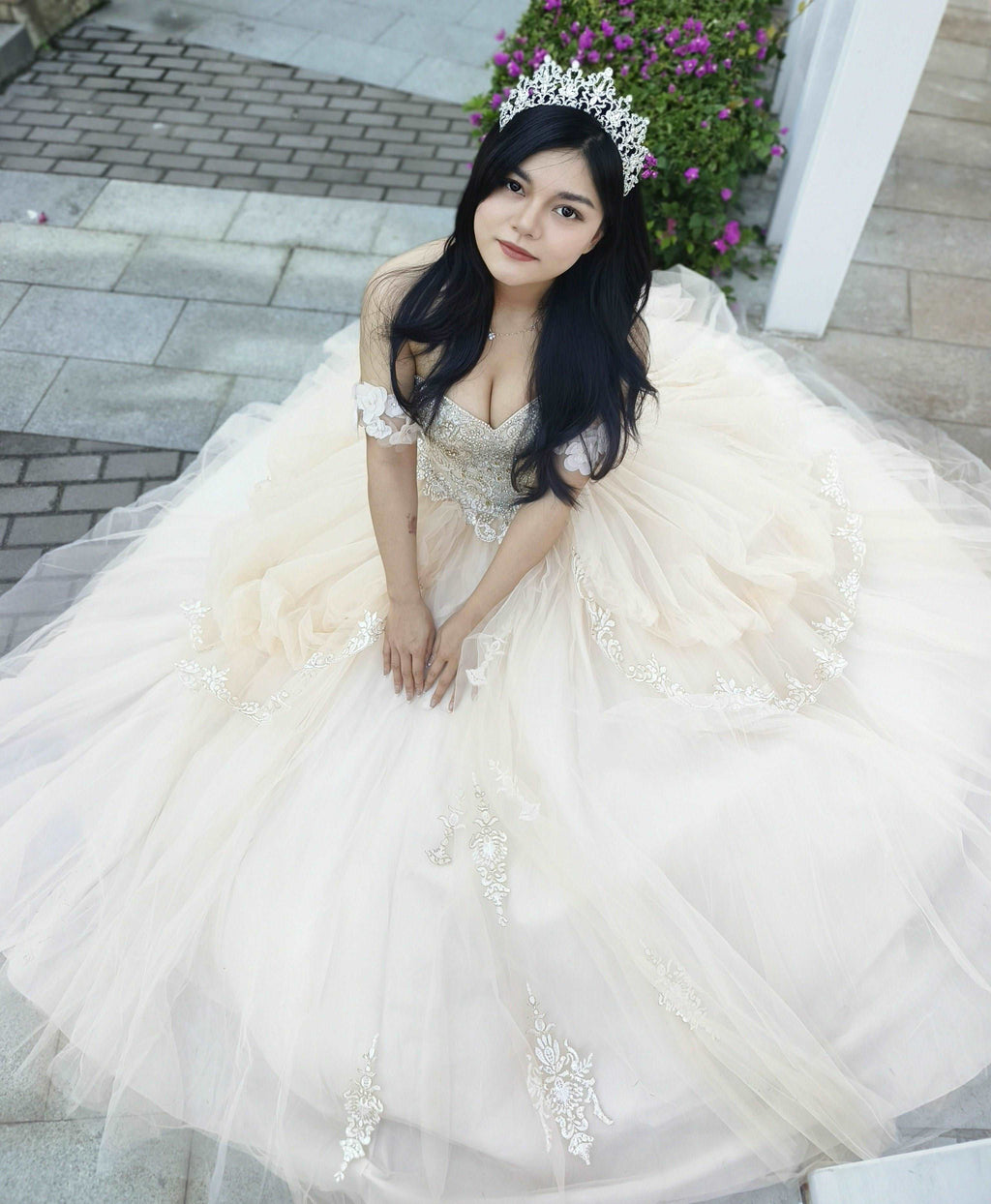 (LIVE 48) Adults in gowns, flowing skirts, confident display.