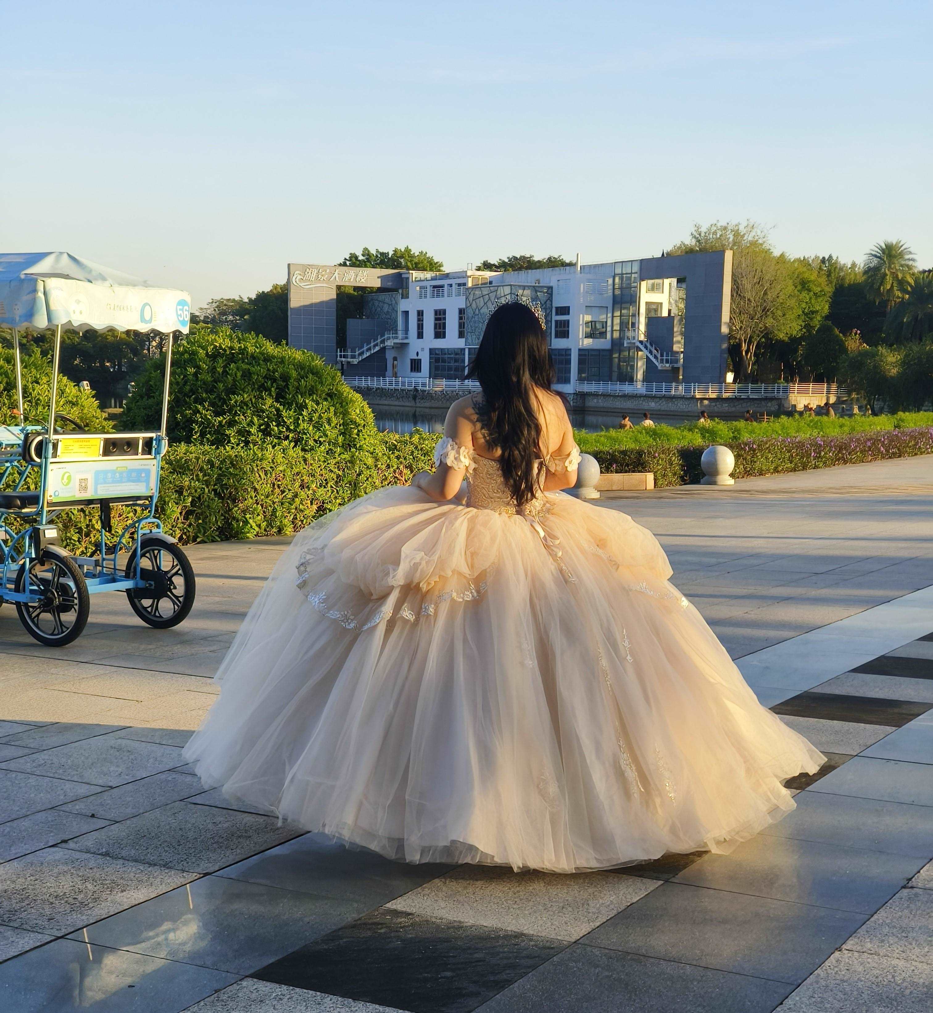 (LIVE 48) Adults in gowns, flowing skirts, confident display.