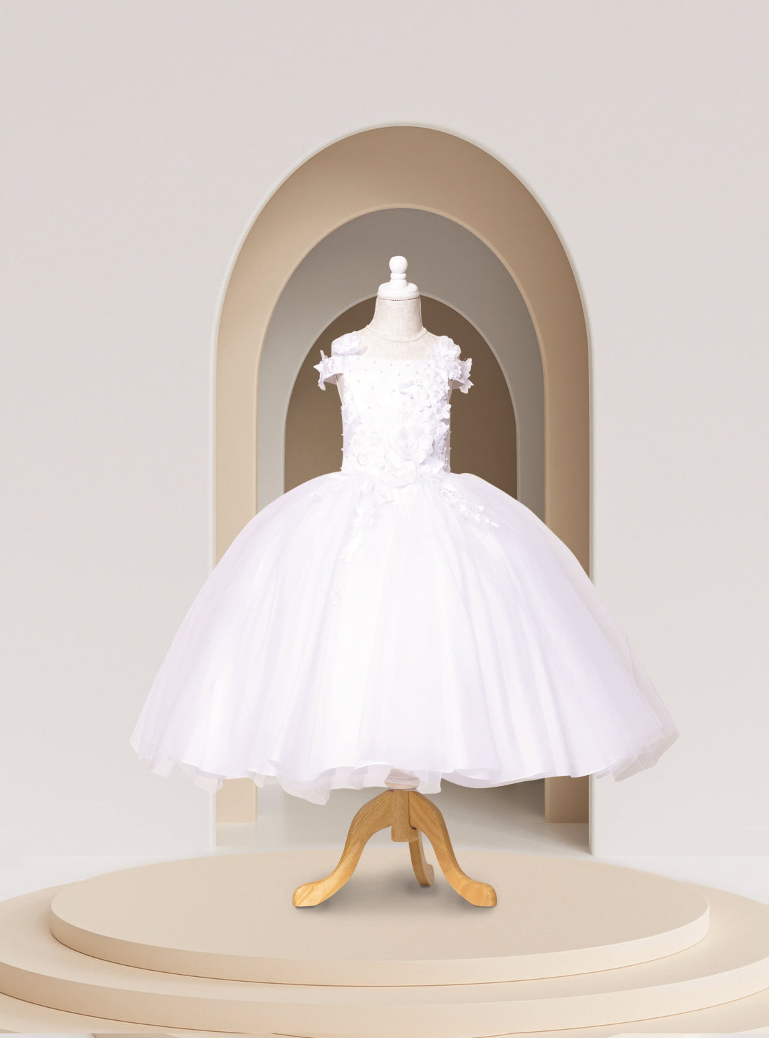 Mini Quince w/ 3D Flower Embrodiery