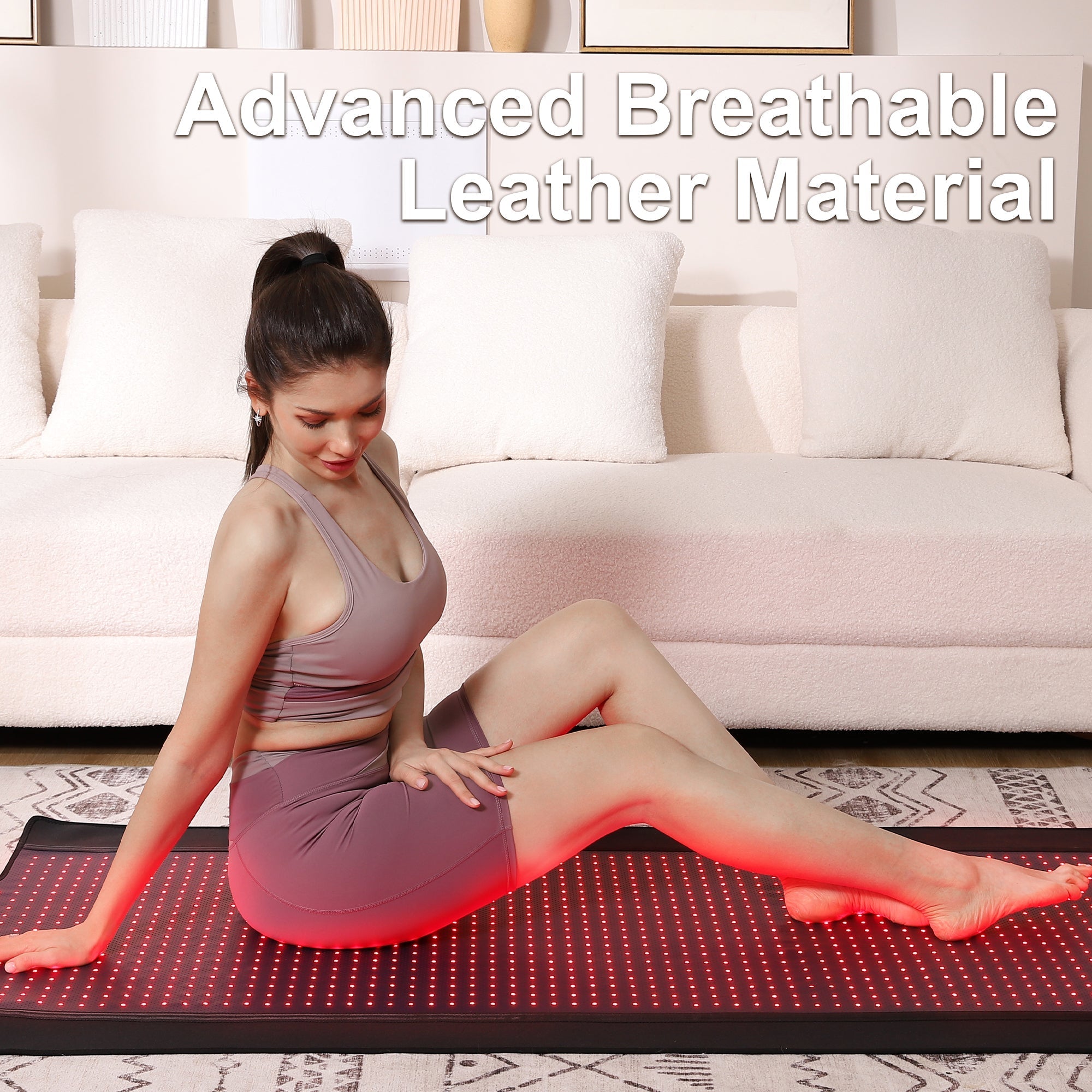 LUMYHEALTH Dual-Pulse Red Light Therapy Mat for Pain Relief