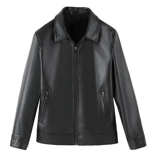 Men's Autumn-Winter Leather Sports Jacket
