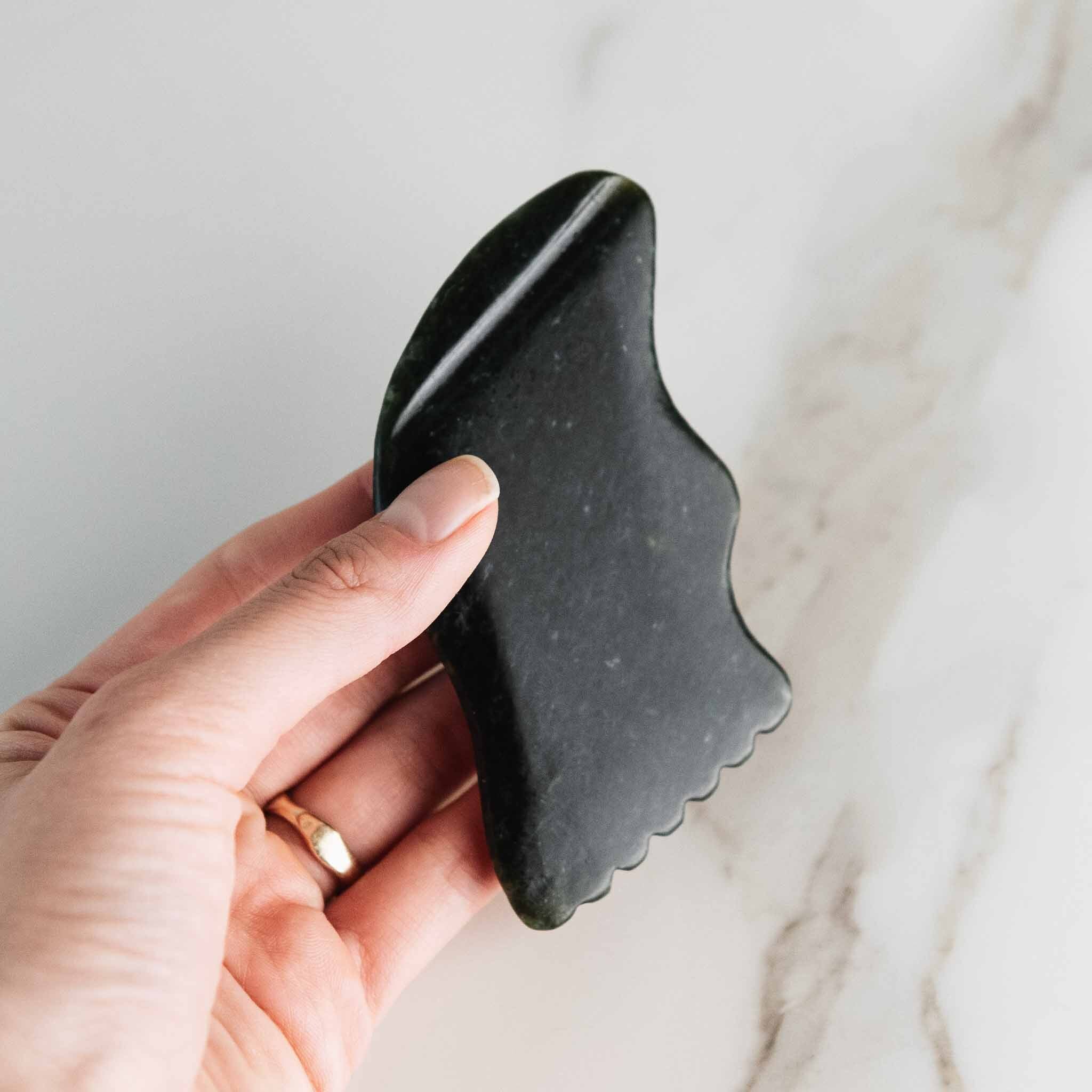 Black Nephrite Gua Sha Lifting Tool- Collective