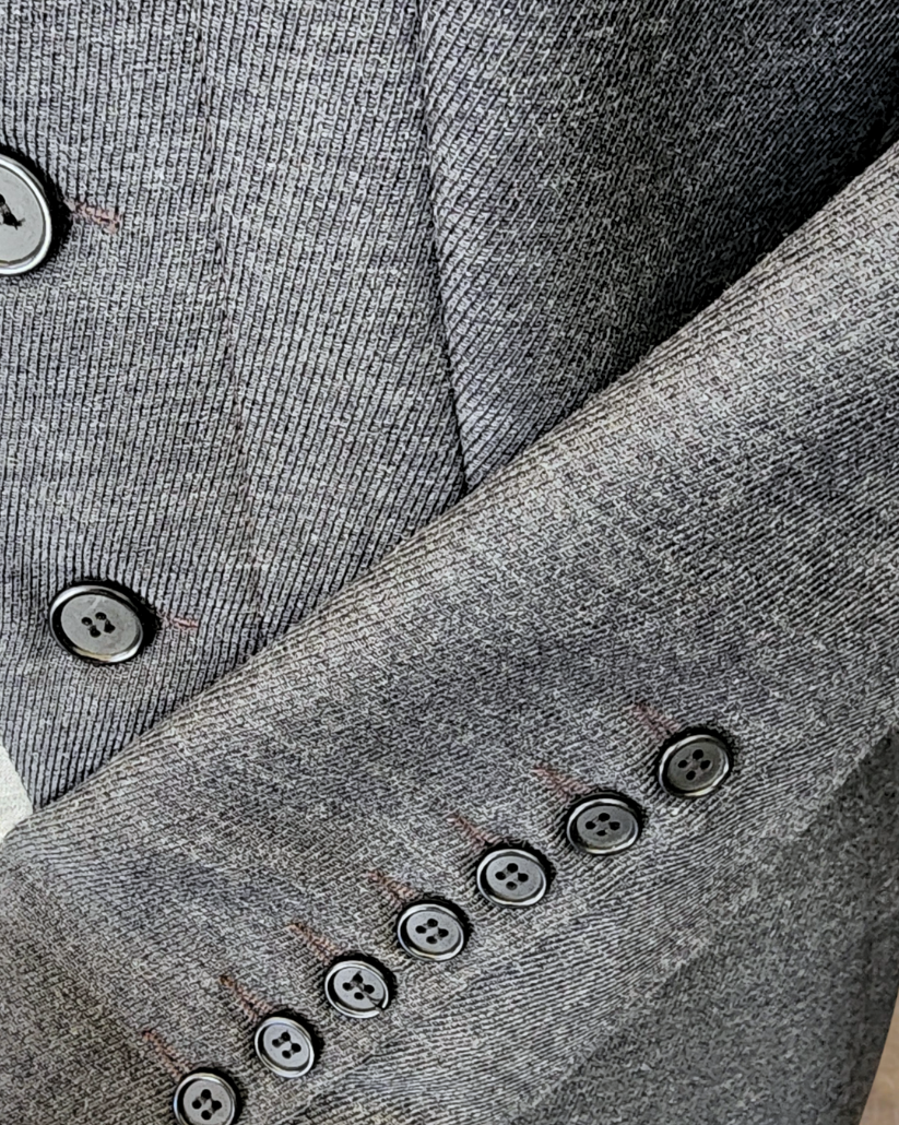 Women's Military Coat - Grey (Light Grey Accents)